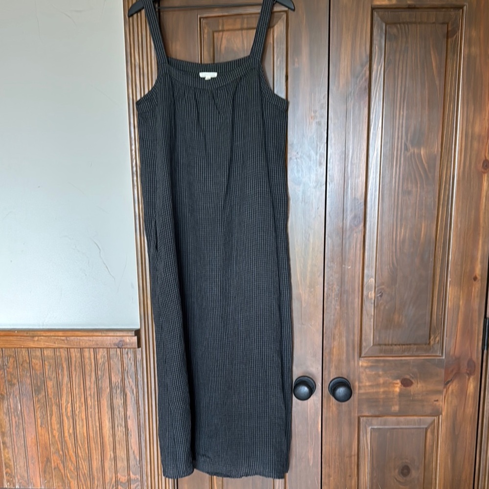 Eileen Fisher Spaghetti Strap Linen Dress